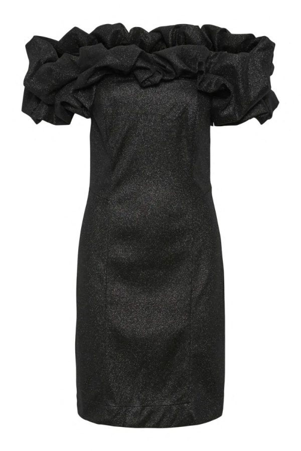 Y.A.S - Kjole - Carrie Os Shimmer Dress - Show Black