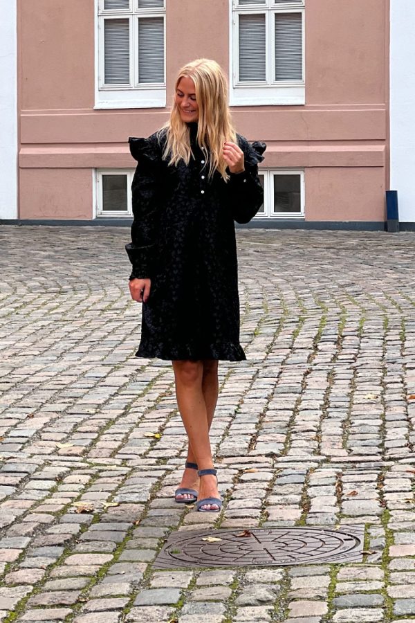 Noella - Kjole - Reno Ruby Ruffle Dress - Black