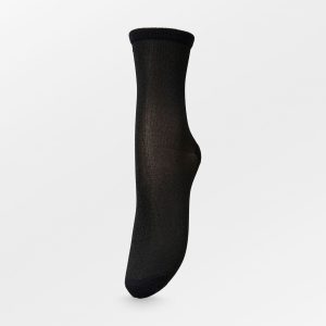 Dina Solid Glimmerstrømpe - Sort