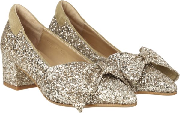 Sløjfe Pump i Funklende Glitter