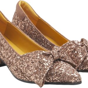 Sløjfepump i Funklende Glitter