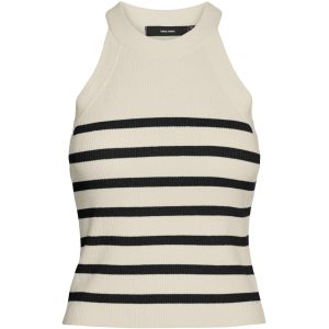 VERO MODA DAME TOP VMSABA - Birch Stripes black