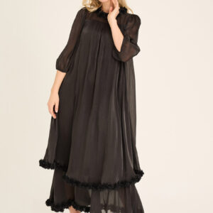 A-View - Kjole - Daisi Long Dress - Black (Levering slut september)